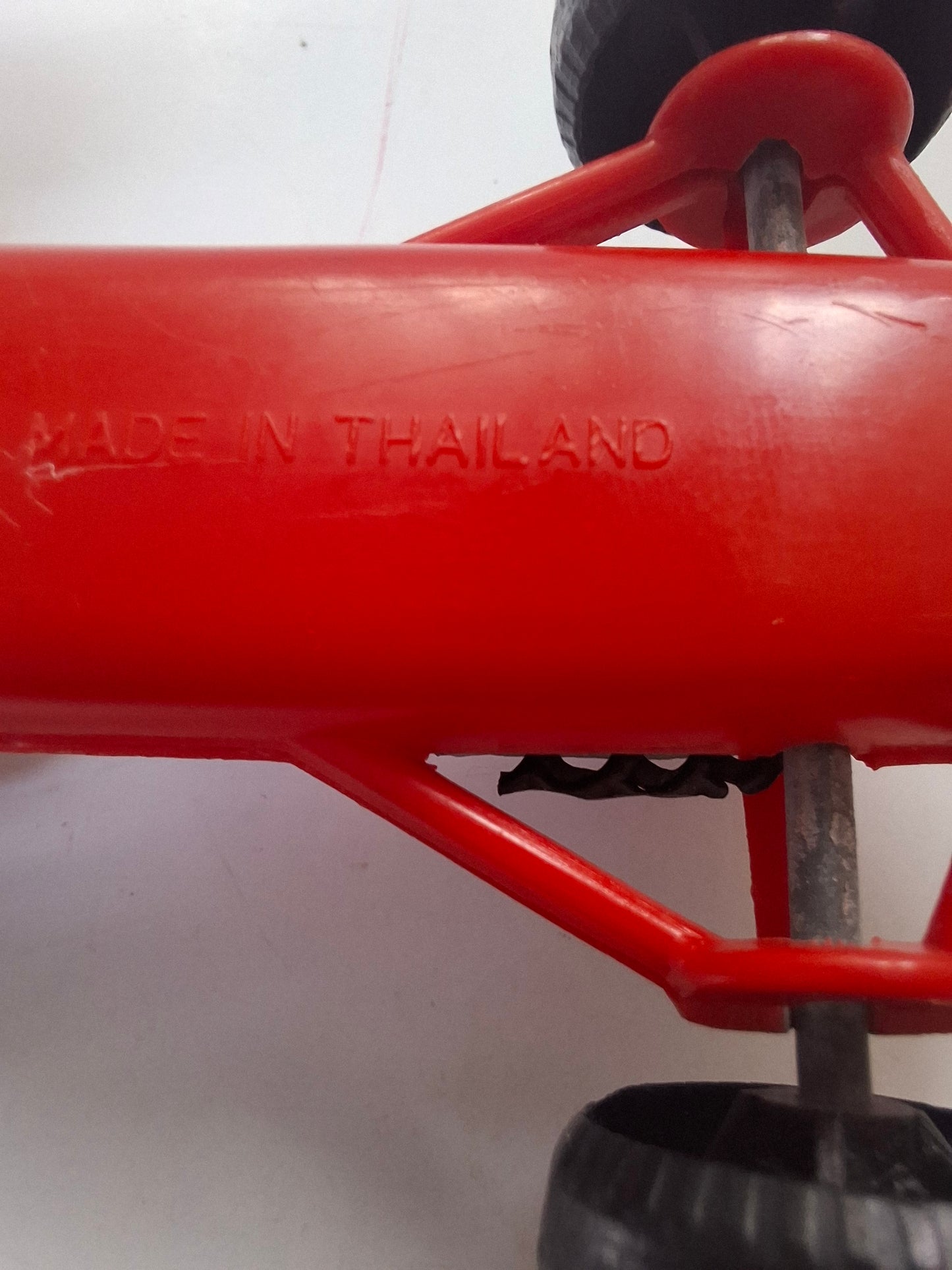 Vintage Lotus Formula One Race Car No. 4 – Pennzoil Red Plastic Toy 4 1/2"