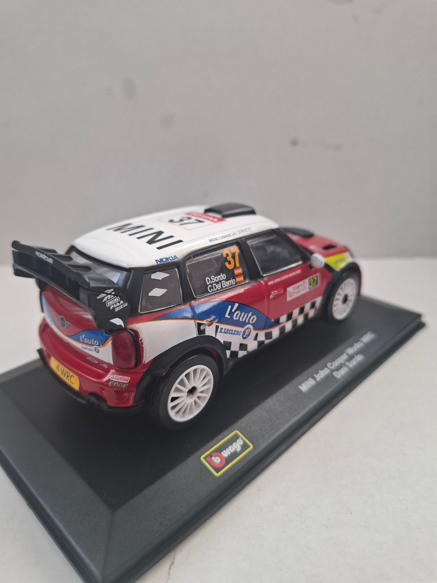 Bburago 1:32 MINI John Cooper Works WRC – Dani Sordo 2012 Rallye Monte Carlo – Diecast Model