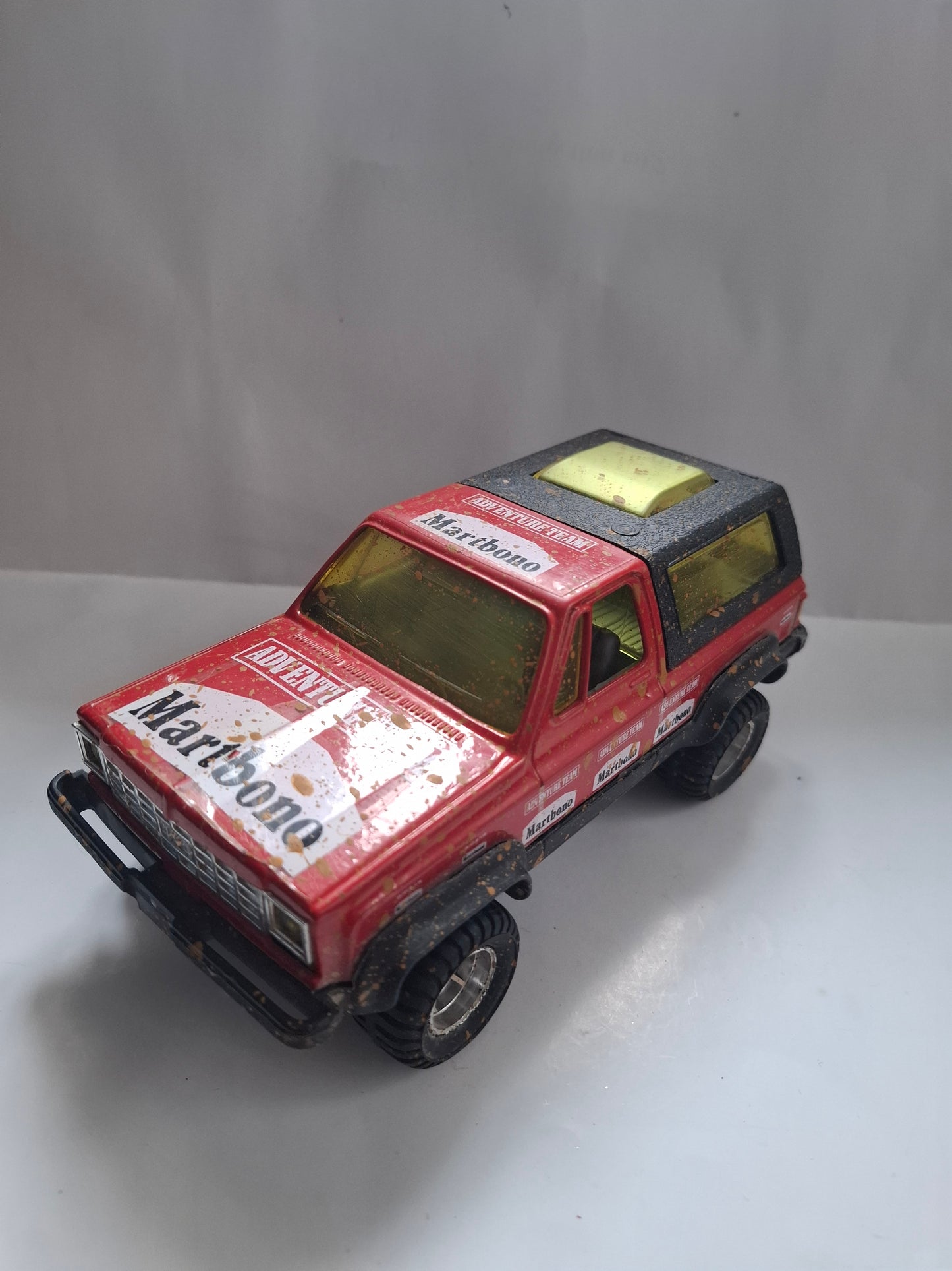 Vintage Jadi Toys Giodi Chevrolet Blazer Off-Road Rally – Diecast 1:25, Marlboro Decals, Mud Effect
