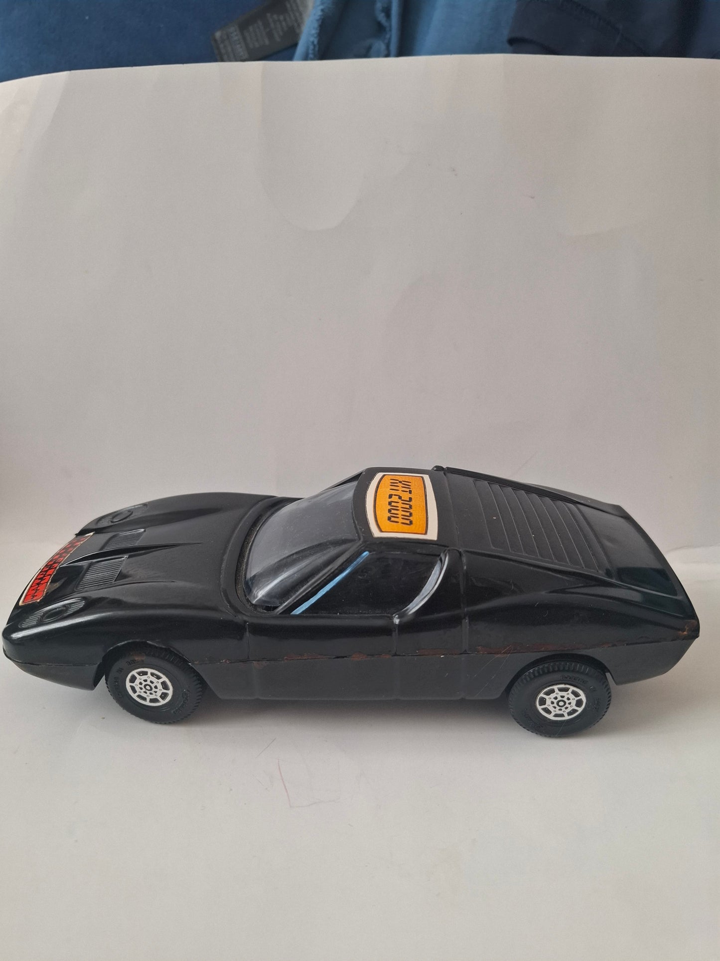 RARE 1980s Polistil Lamborghini Miura "Knight Rider / KITT 2000" 1:23 Scale Model – Made in Greece, No Box