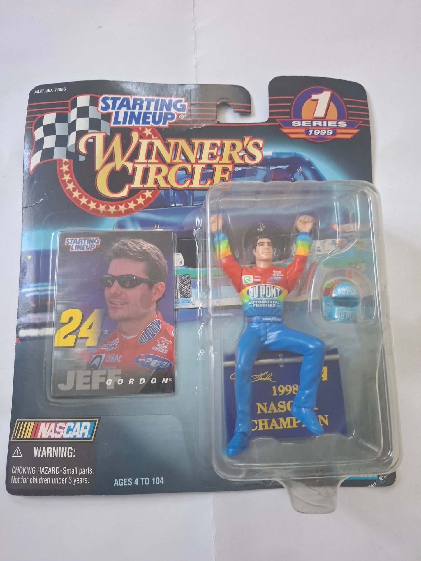 1999 Jeff Gordon Dupont Rainbow NASCAR Figure – Winner’s Circle Series 1, Unopened