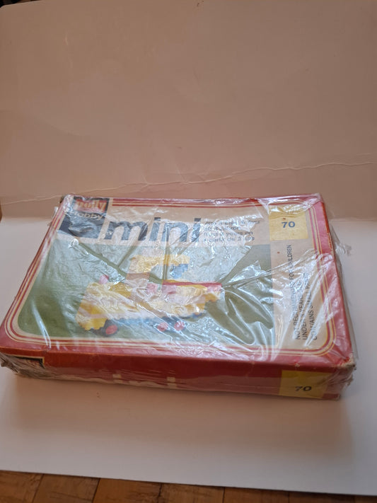 Vintage Polly Hobby Mini #70 Truck Kit – 1970s LEGO-Style, Original Box (Damaged/Torn Foil)