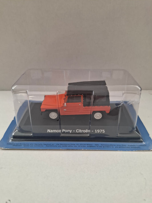 Hachette 1:43 Namco Pony Citroën 1975 – Unforgettable Cars Series – Diecast Model Car – New in PVC Box