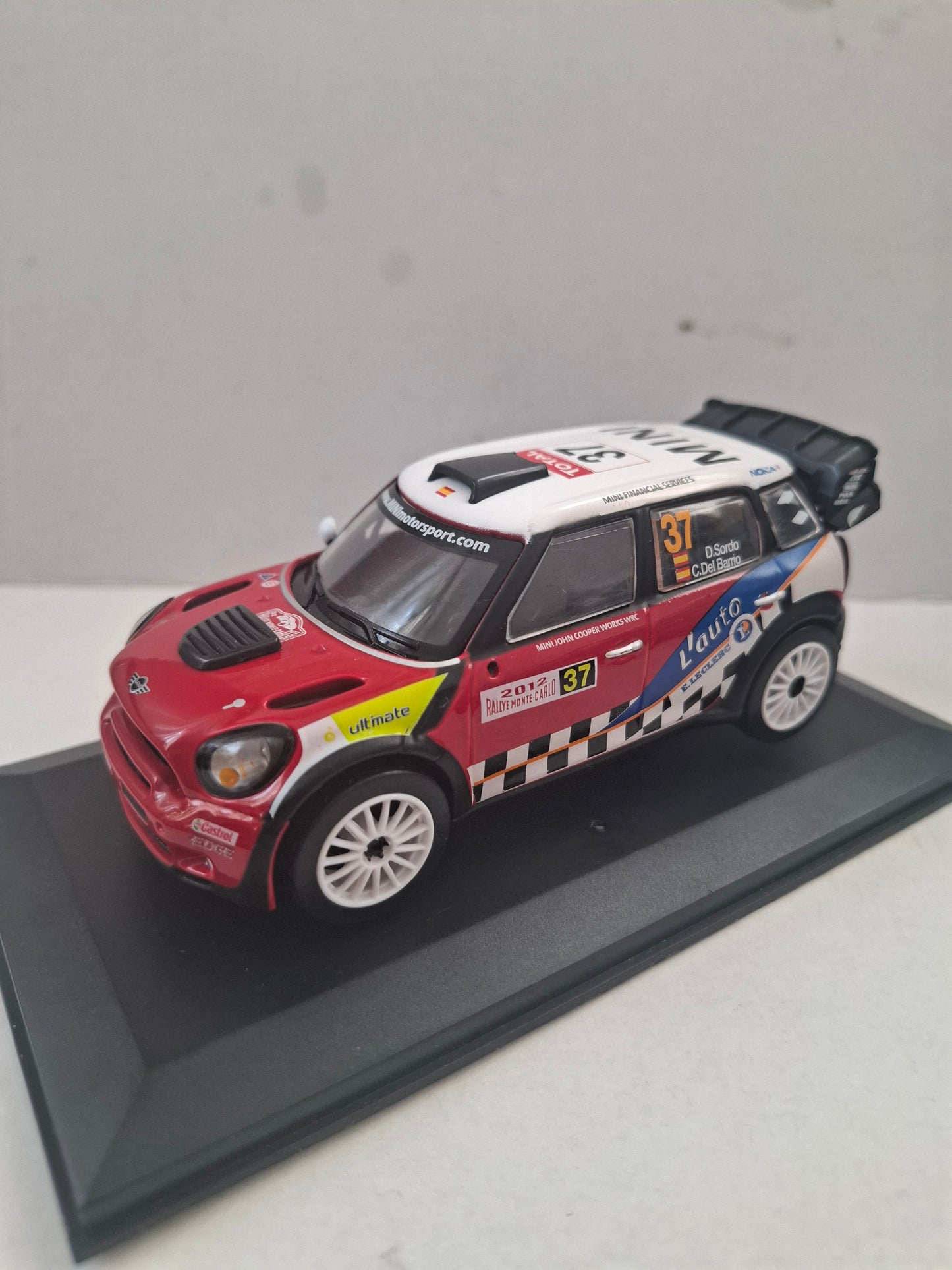 Bburago 1:32 MINI John Cooper Works WRC – Dani Sordo 2012 Rallye Monte Carlo – Diecast Model