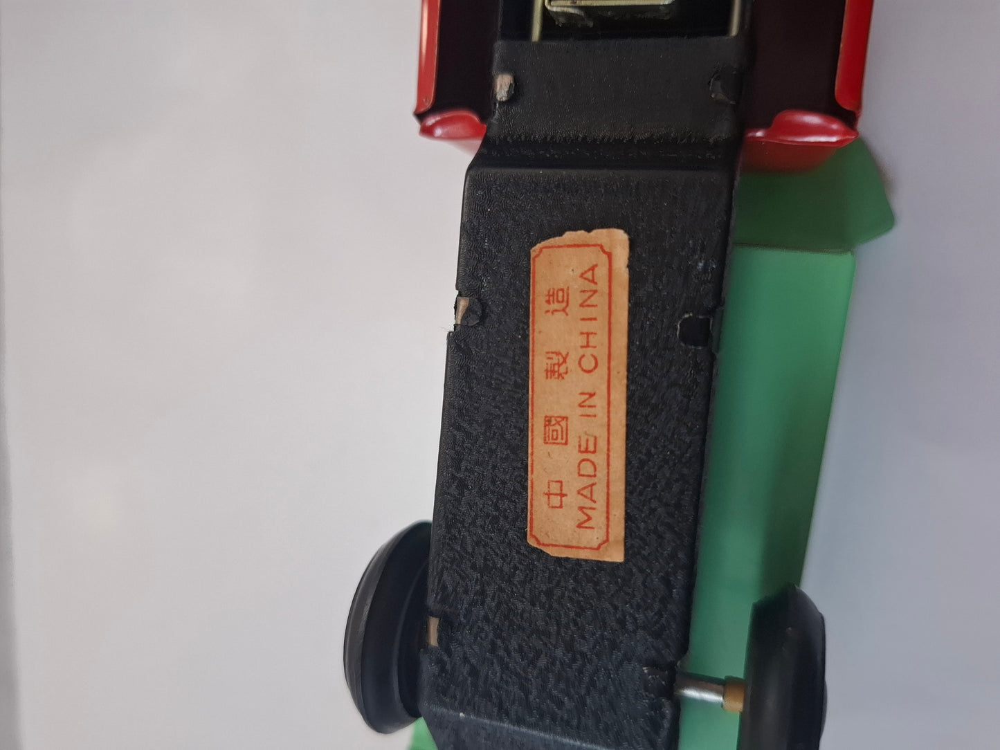 Vintage Red Friction Motor Dump Truck China Tin Toy MIB 1960's -MF 973