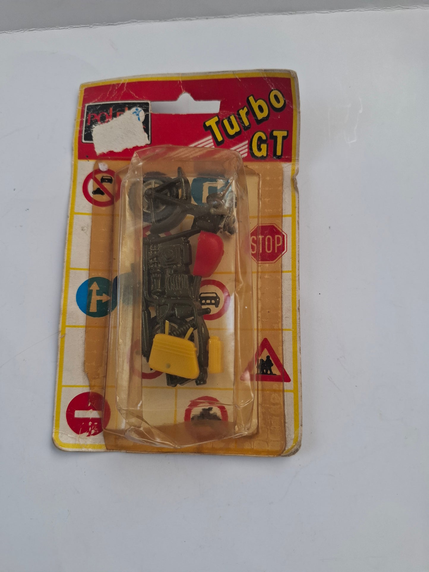 80's Vintage Greek Polfi Toys Die-Cast Motorcycle – Black Color – MIB (Mint in Box)