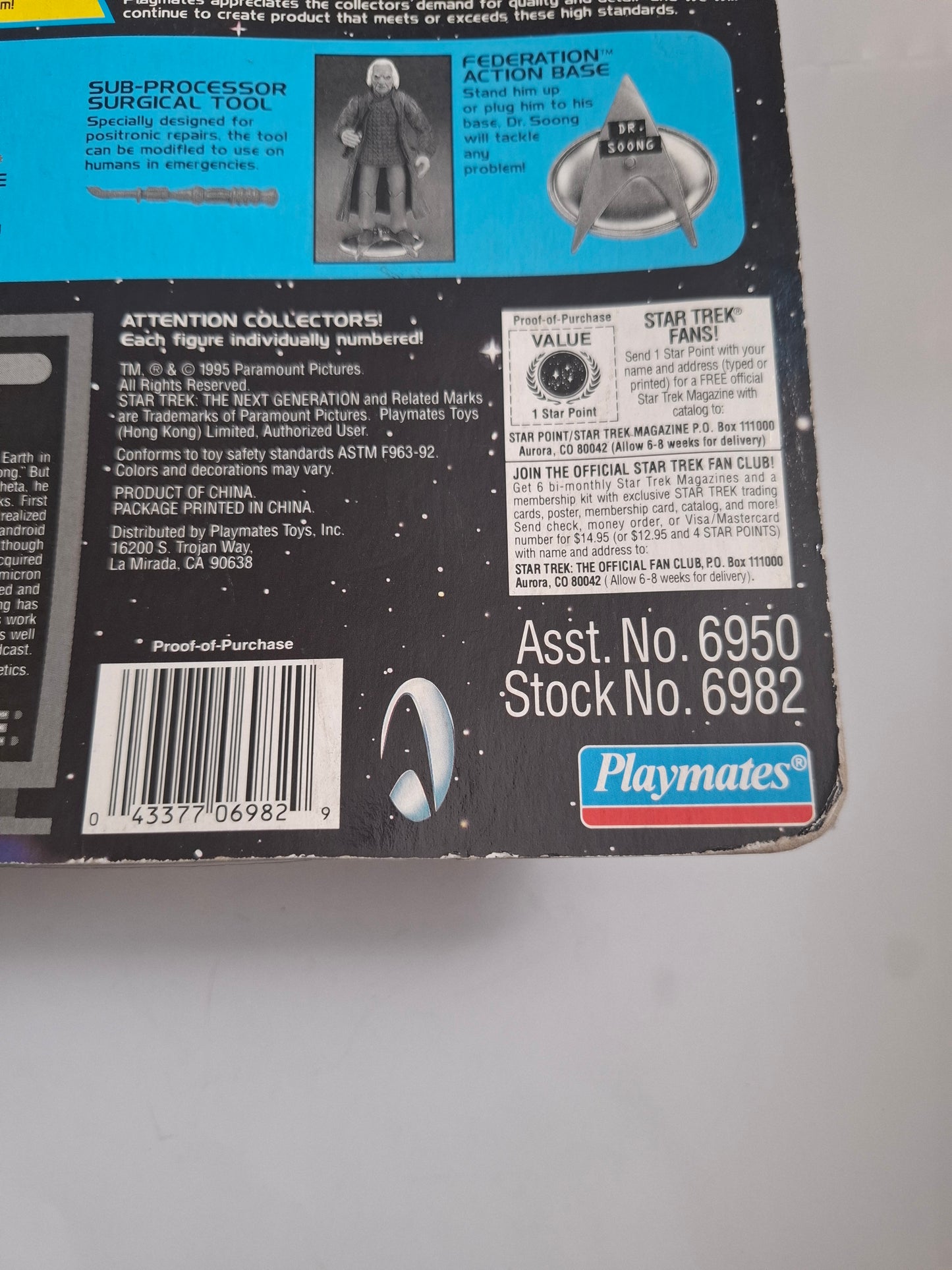 Star Trek: The Next Generation – Dr. Noonian Soong Action Figure by Playmates (1995)