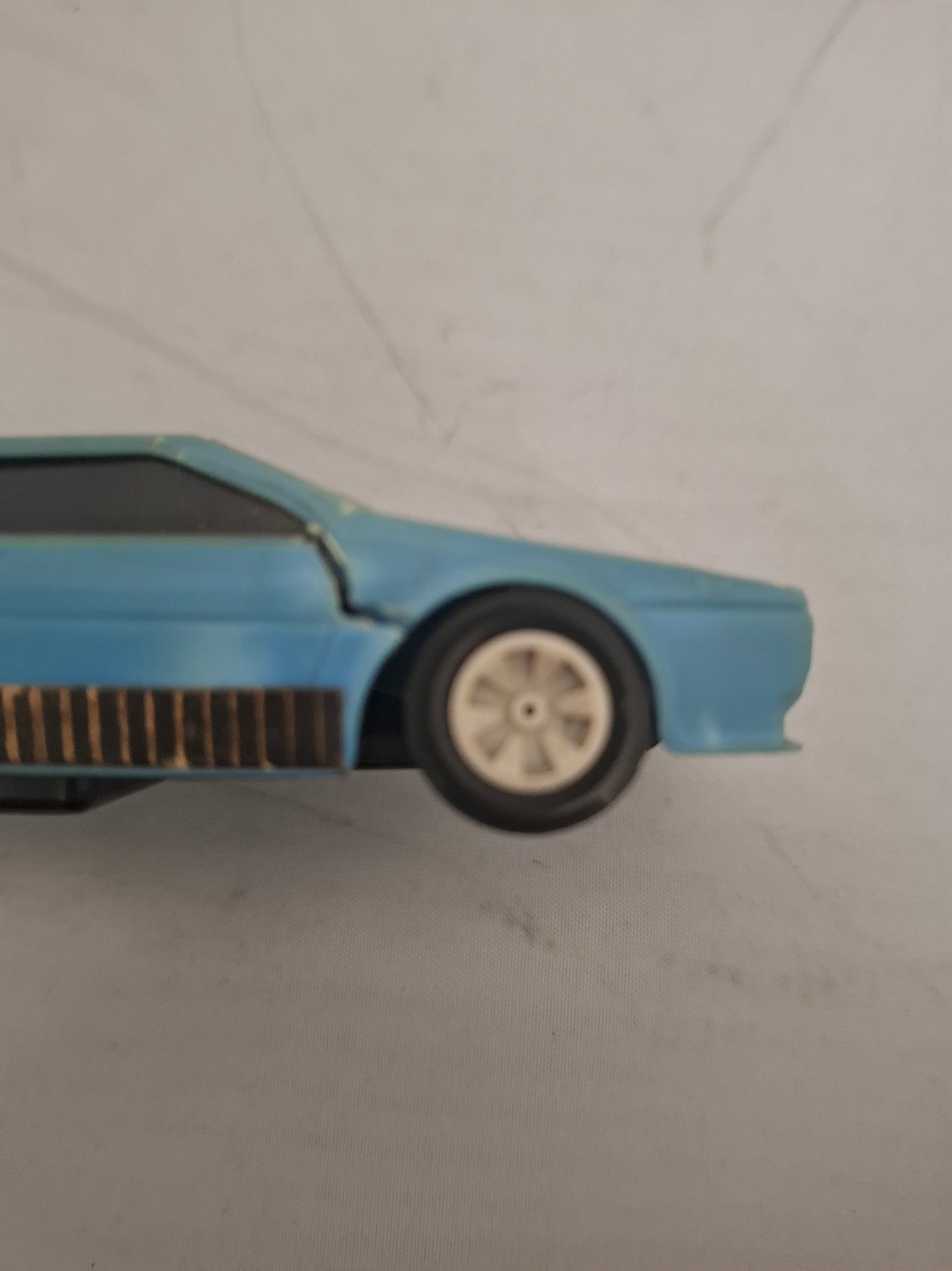 VIntage Two Blue Plastic Car Lot CSSR De Tomaso Pantera + BMW M1 - Igra 1/45 scale