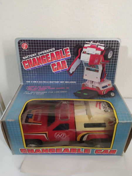 VINTAGE AT SA-181 Battery Operated Changeable Car With Box