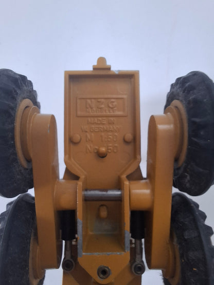 NZG W. German CAT  Yellow Motorgrader Model 12G 1:50 Scale Die-Cast