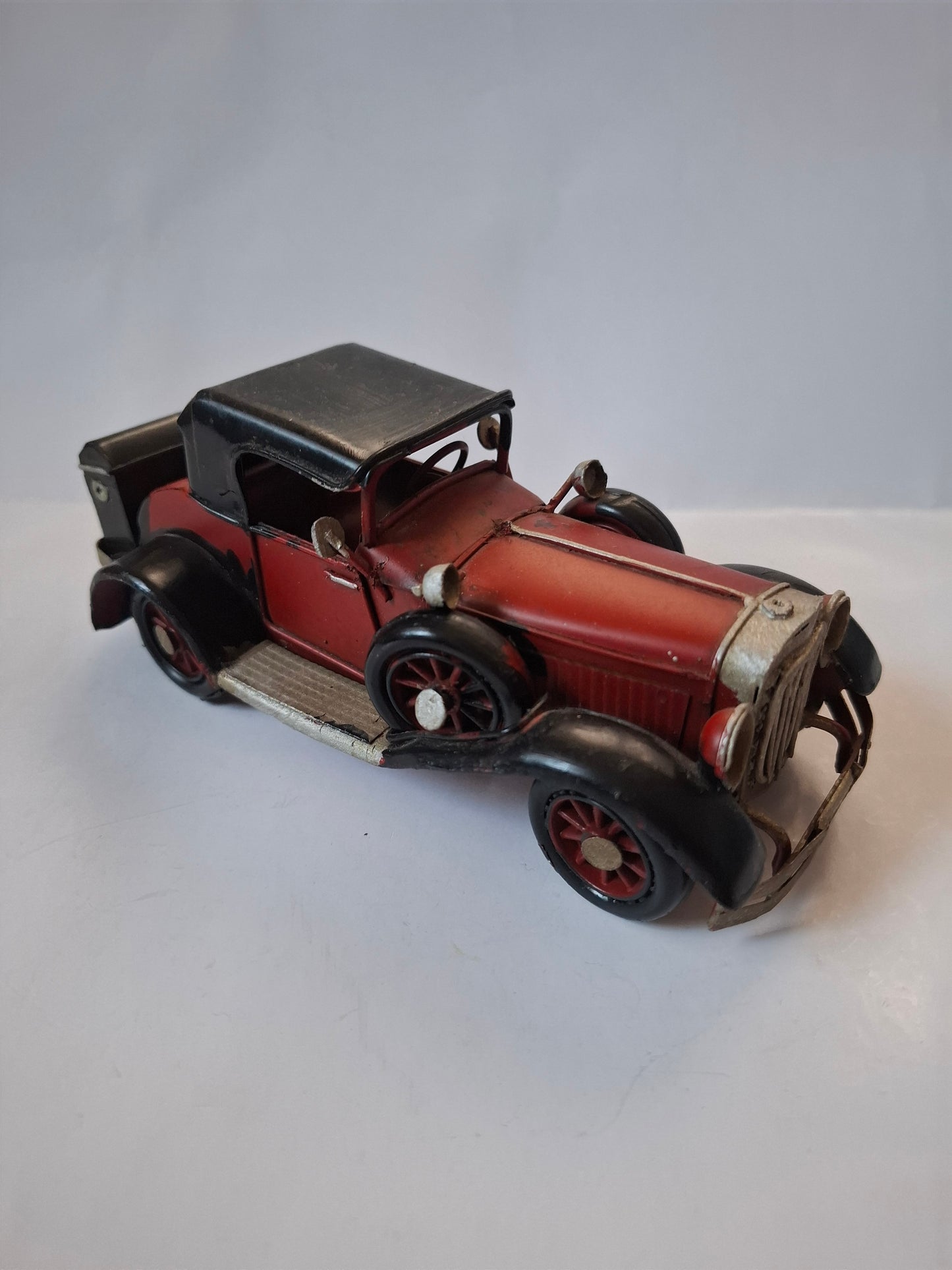 Red and Black Metal Model Car - Vintage Auto - Collector Item - Toy Gift Idea - Old School Classic Car - Retro Car - Gift Idea
