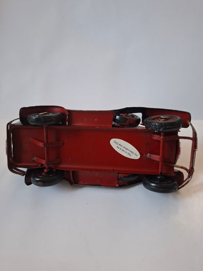 Red and Black Metal Model Car - Vintage Auto - Collector Item - Toy Gift Idea - Old School Classic Car - Retro Car - Gift Idea