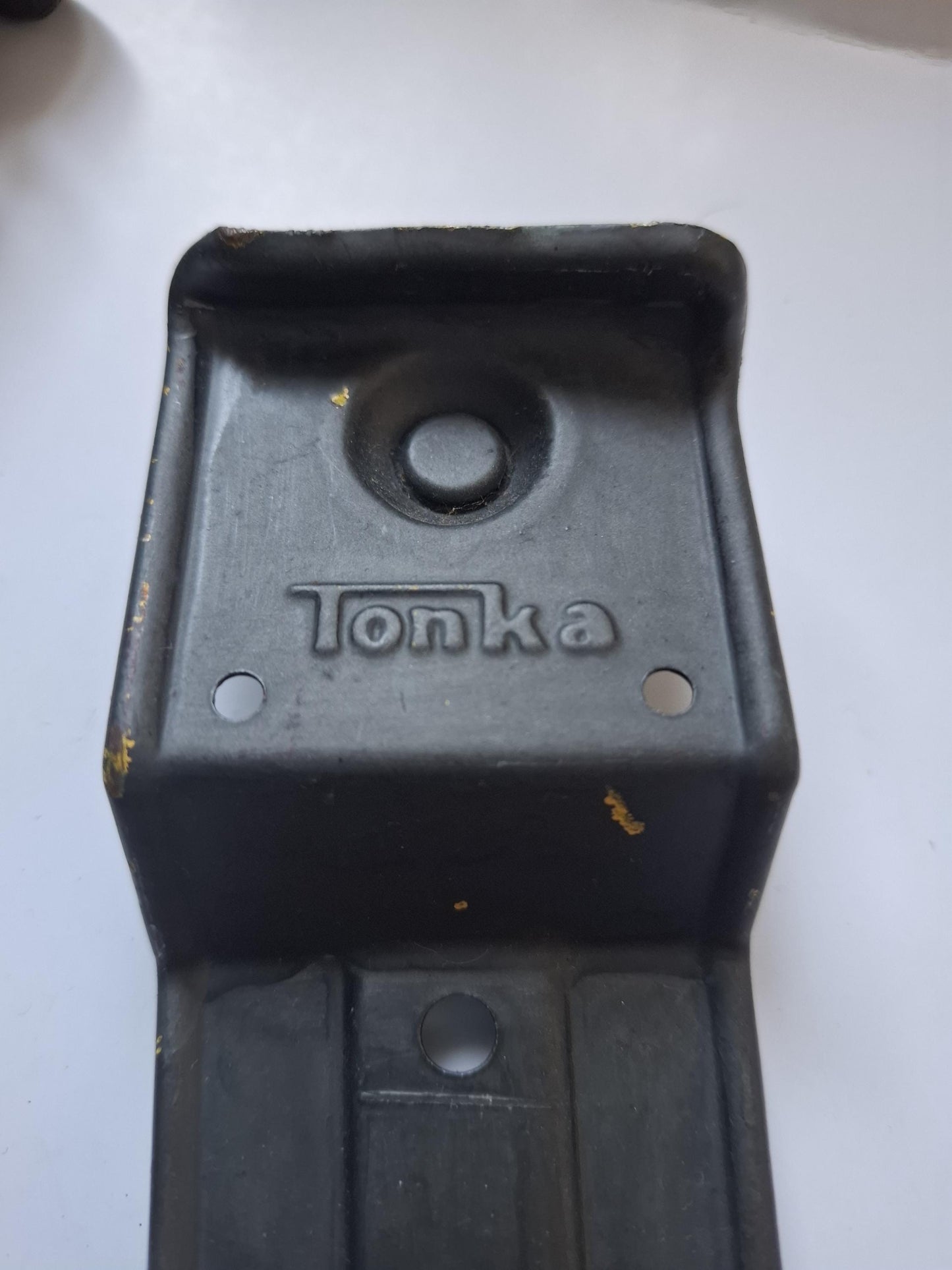 Vintage metal Tiny Tonka truck from the 80s + flatbed trailer