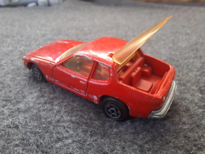 Vintage Diecast car Majorette Porsche 924 Red No.247 1:60 Made in France - Opening Hatchback France