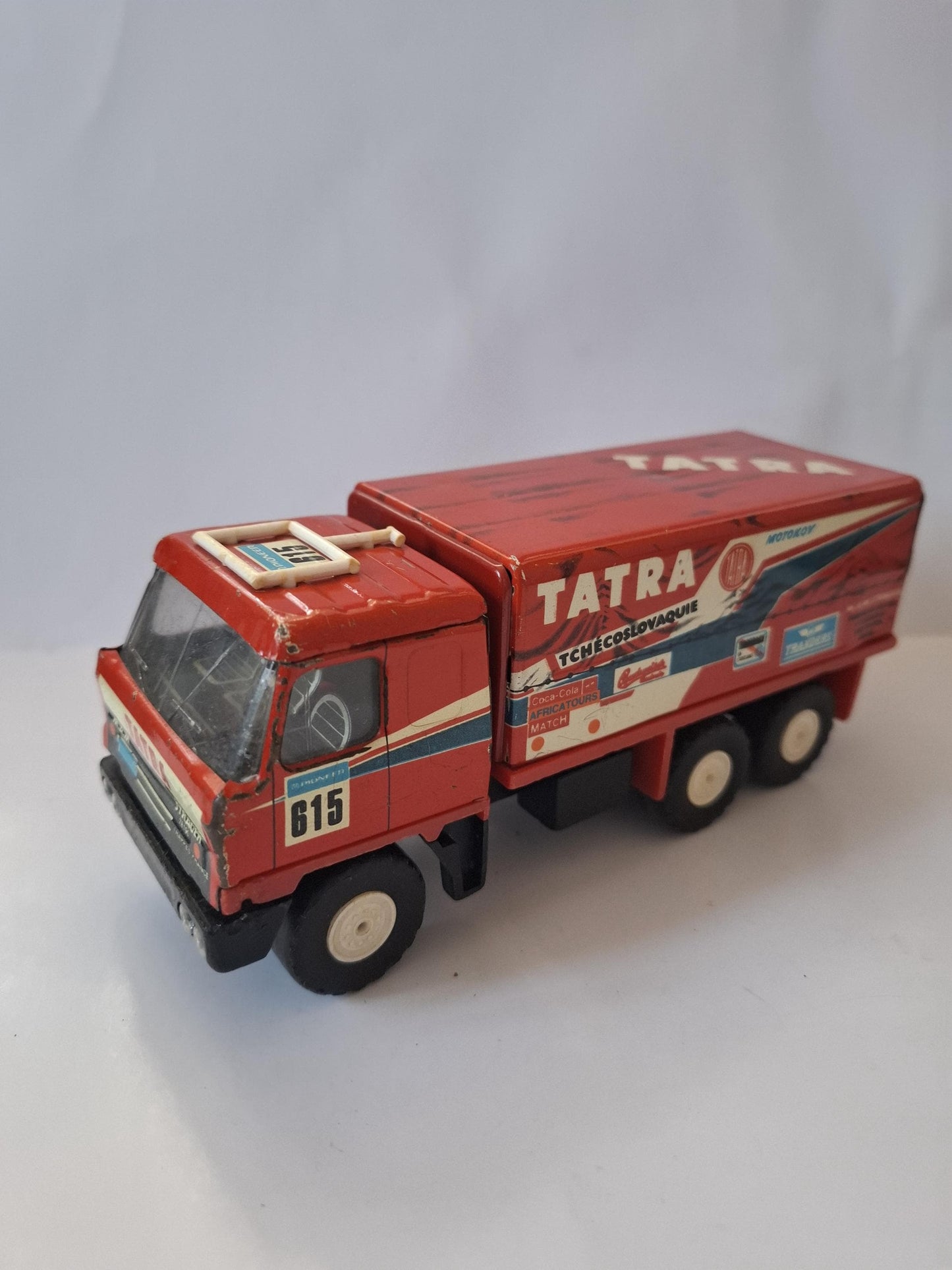 KDN Tatra T815 truck 6X6 Paris Dakar 1988 Pressed Steel MAM Strager Trappes N 615 - made in Czechoslovakia -  1:43 scale