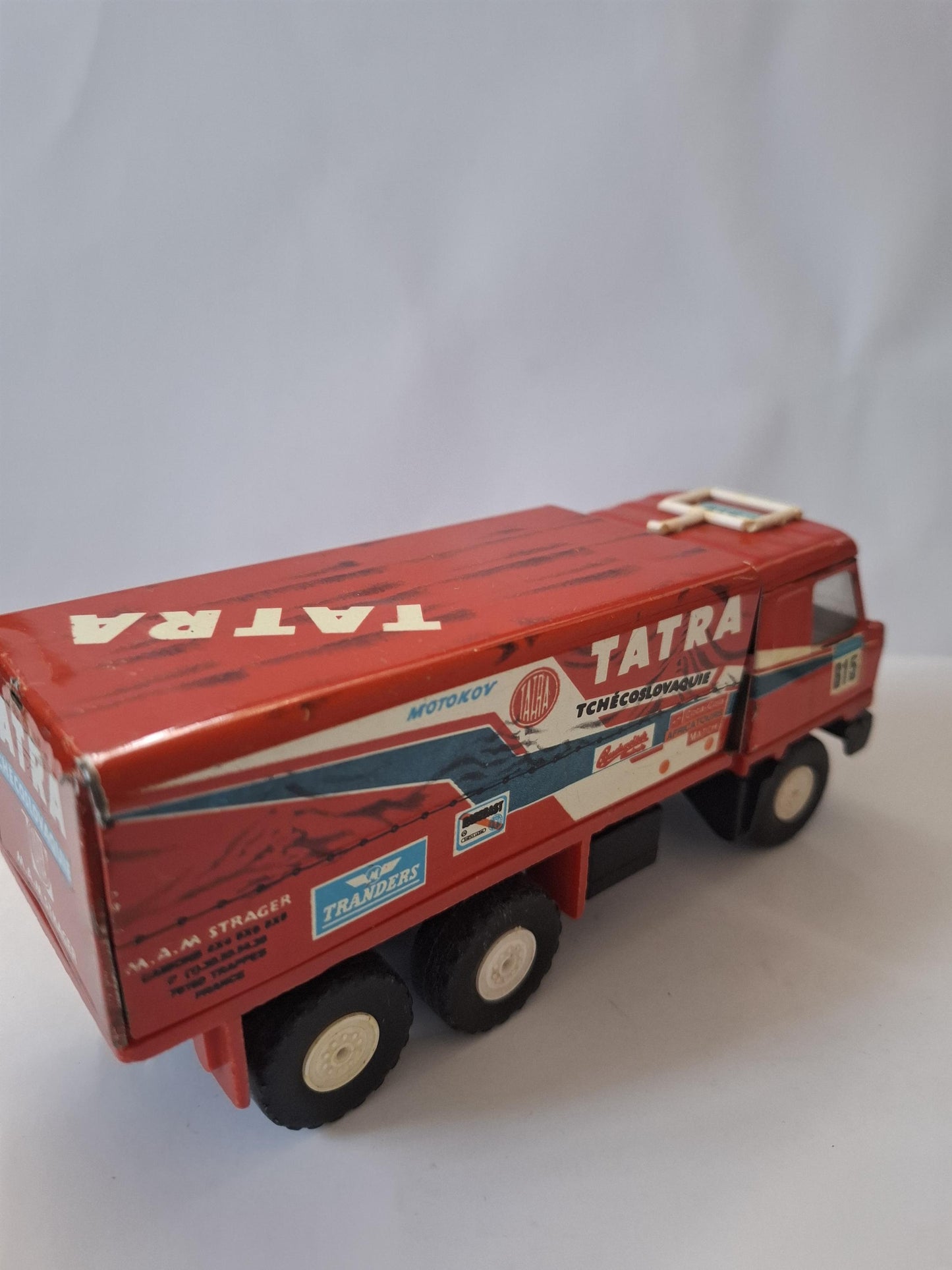 KDN Tatra T815 truck 6X6 Paris Dakar 1988 Pressed Steel MAM Strager Trappes N 615 - made in Czechoslovakia -  1:43 scale