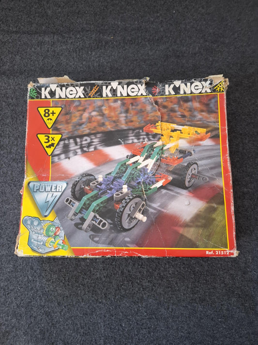 K'NEX 21512 racing car from 8 years with 2 pull-back motors toy VTG 1996 NEW original box