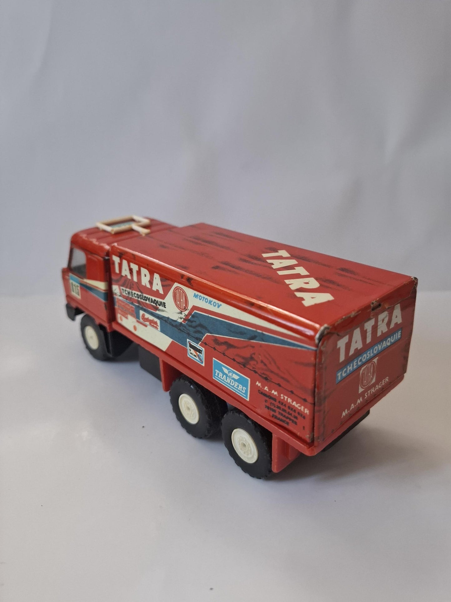 KDN Tatra T815 truck 6X6 Paris Dakar 1988 Pressed Steel MAM Strager Trappes N 615 - made in Czechoslovakia -  1:43 scale