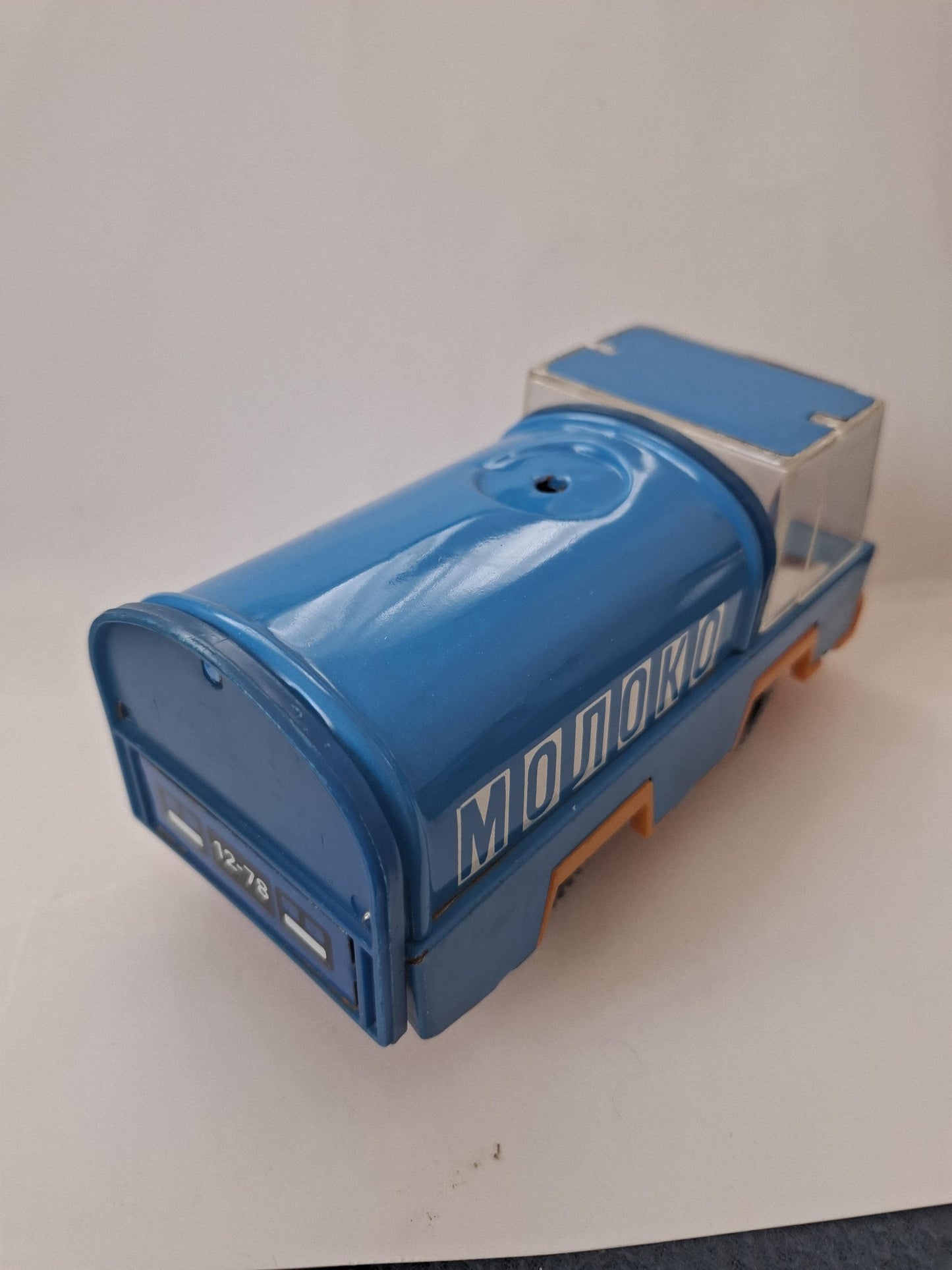Vintage USSR Tin Toy Milk Truck  Blue “MOLOKO Soviet Milkman Truck  Collectible Soviet Toy