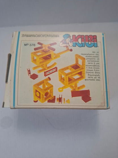 Vintage KIBI Construction Kit – B Series No. 578 – Deluxe Kit – Made in Greece (Early 1980s)