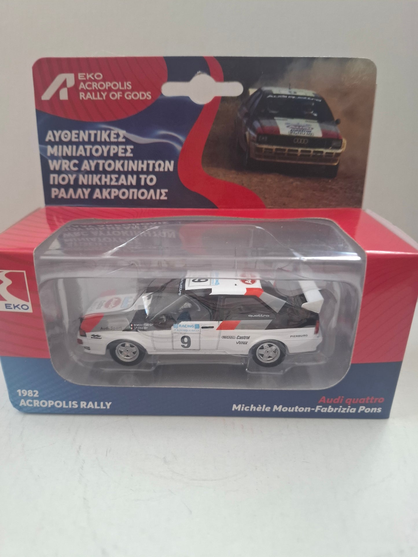 1:43 Scale Model – 1982 Acropolis Rally Audi Quattro – Michèle Mouton / Fabrizia Pons