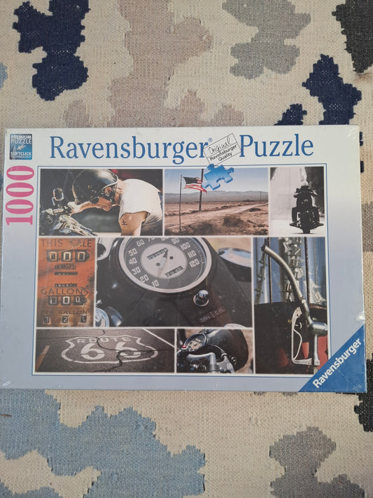 Ravensburger Puzzle 1000 pcs – Mosaic Route 66 (2012) – Sealed, Cartoon Styl