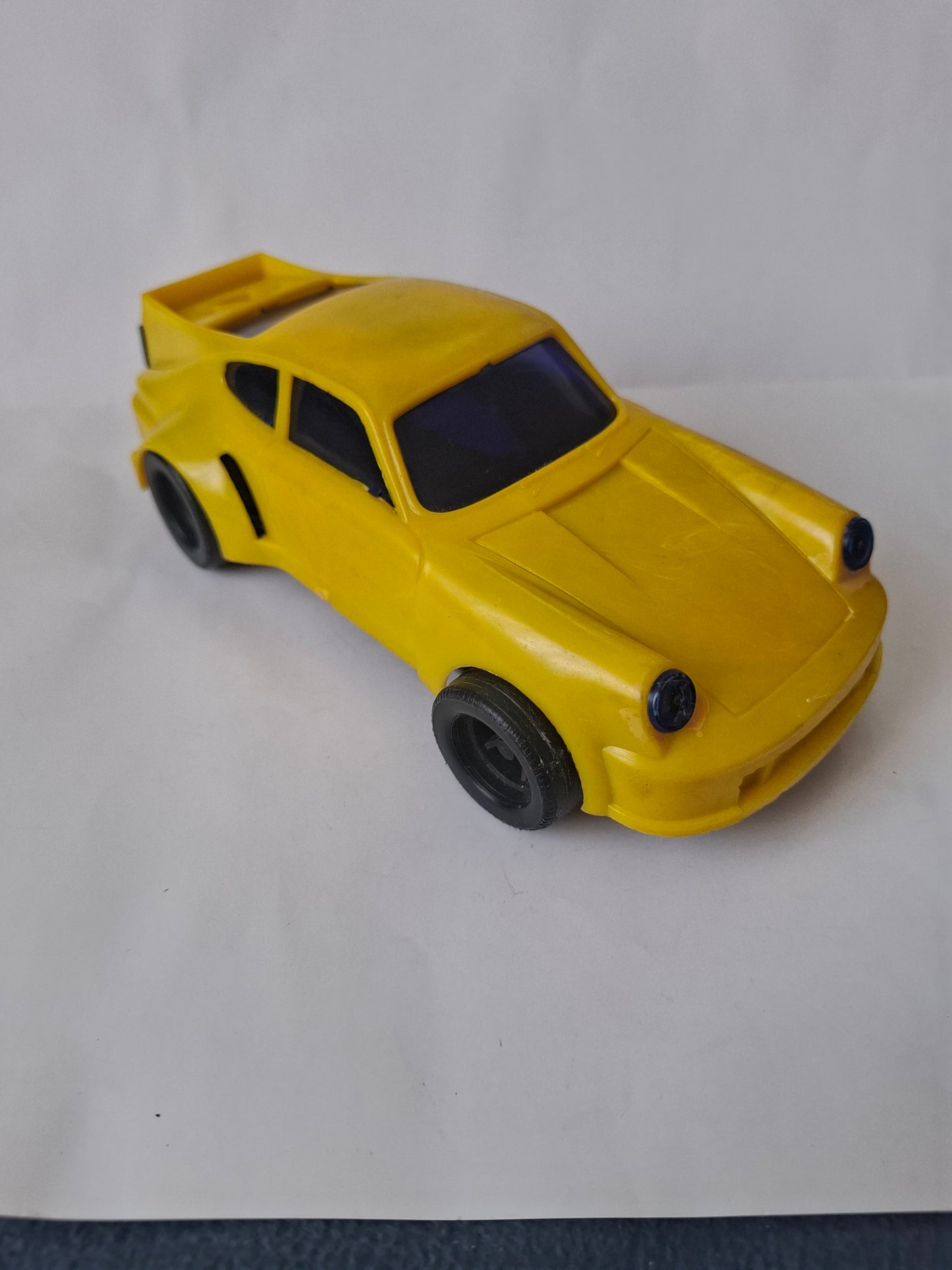 Vintage Porsche Turbo 110 Wind-Up Toy Car – Yellow (1970s) - Made in Greece