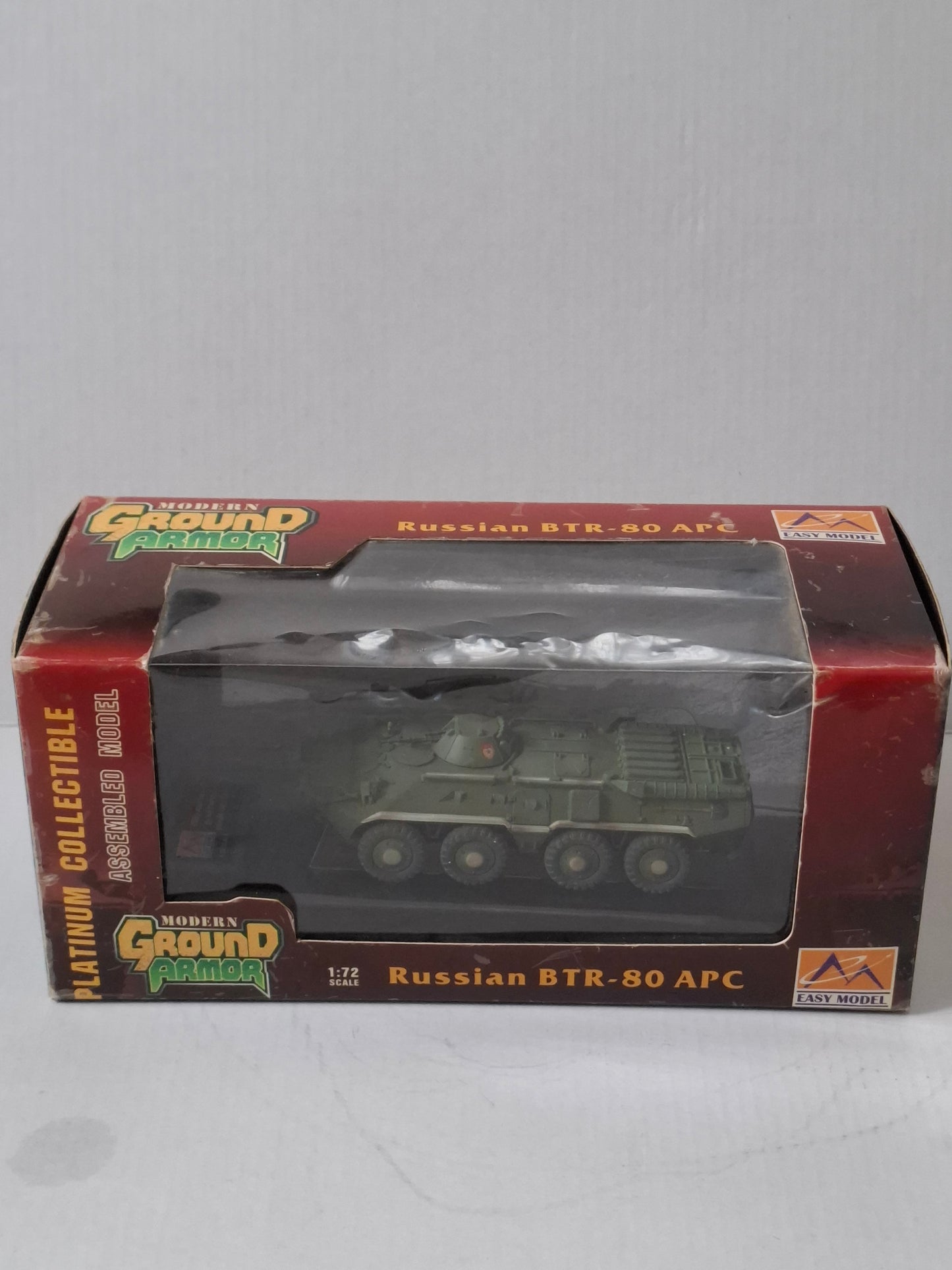 Modern Ground Armor Russian BTR-80 APC Military Tank Model – 1:72 Scale – In Original Box