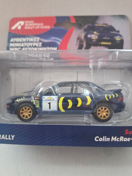 1996 Acropolis Rally Subaru Impreza 555 - 1:43 Diecast Model – Colin McRae / Derek Ringer (Copy)