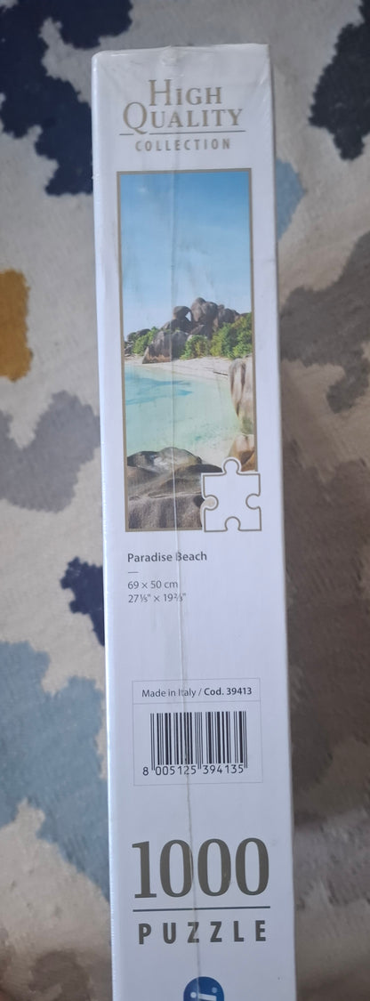 Clementoni Puzzle 1000 pcs – Paradise Beach Tropical Seychelles Scene – High Quality Collection – New Sealed (2018)