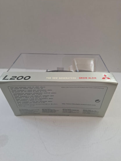 Mitsubishi L200 1:43 Diecast Dealer Model – Black Mica / Grey Mica / Silver Metallic – Like New