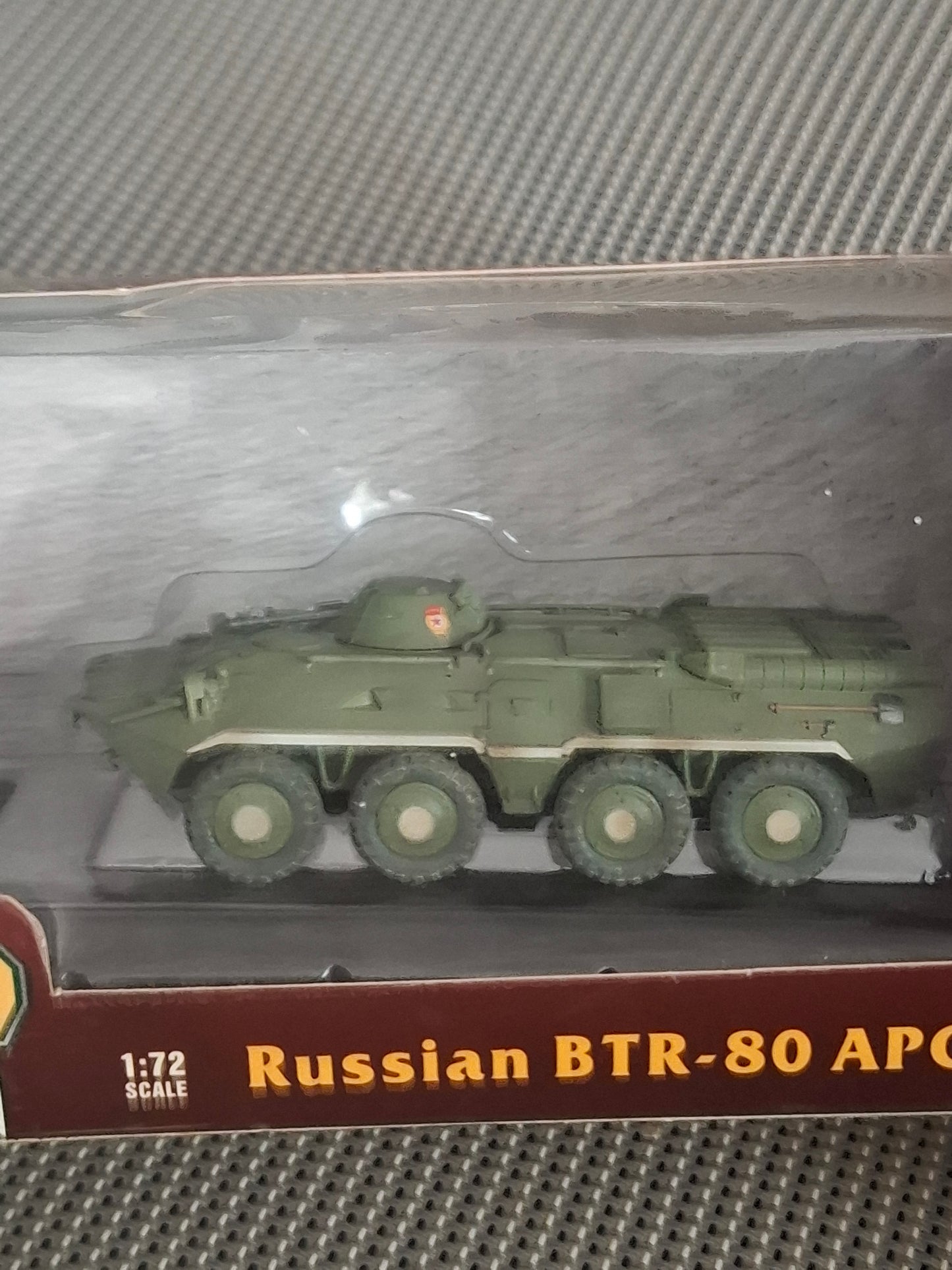 Modern Ground Armor Russian BTR-80 APC Military Tank Model – 1:72 Scale – In Original Box