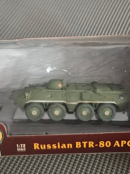 Modern Ground Armor Russian BTR-80 APC Military Tank Model – 1:72 Scale – In Original Box