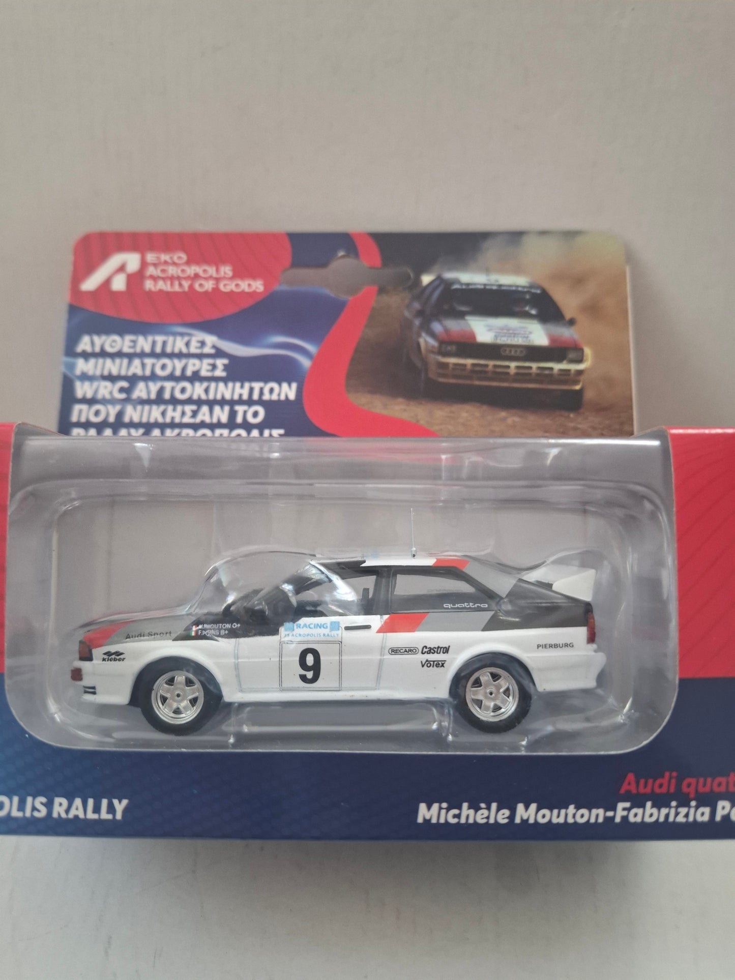 1:43 Scale Model – 1982 Acropolis Rally Audi Quattro – Michèle Mouton / Fabrizia Pons