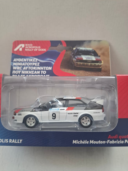 1:43 Scale Model – 1982 Acropolis Rally Audi Quattro – Michèle Mouton / Fabrizia Pons