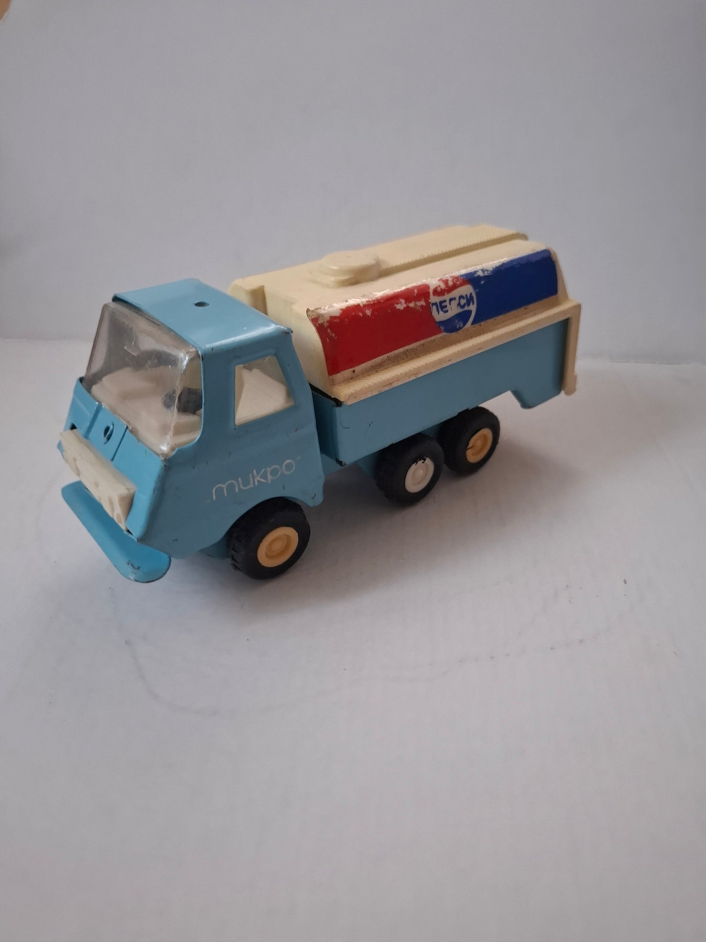 Rare Collectable Tiny Tonka blue tanker truck Pepsi : made in Bulgaria - from the 90s