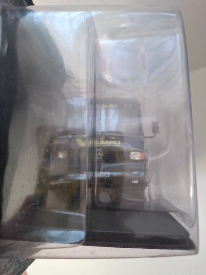 1:43 Mercedes-Benz 609D – Subaru Team 555 Rally Assistance Truck (1993–1997) – Altaya / IXO – New Sealed