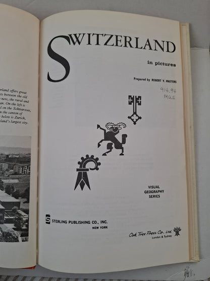 Switzerland in Pictures – Visual Geography Series (1979, Sterling) Vintage Hardcover
