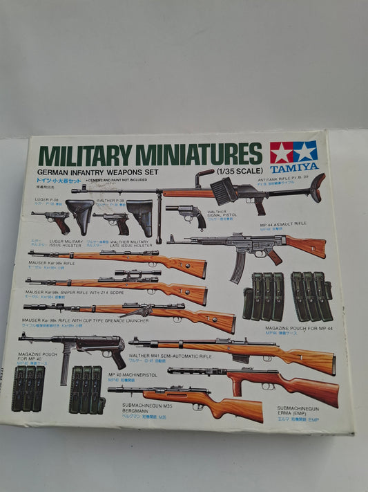Tamiya 1/35 German Infantry Weapons Set (35111) – Sealed in Factory Bag