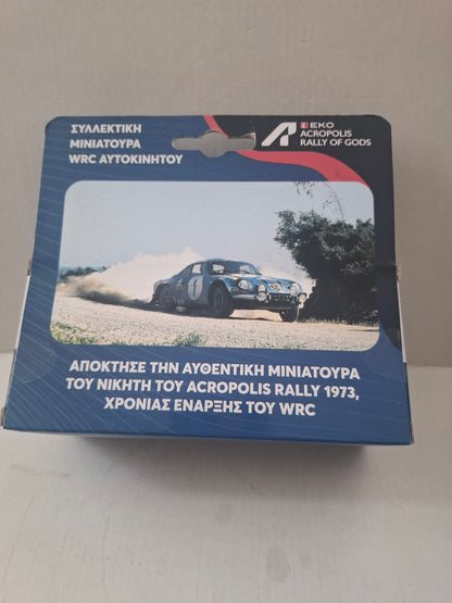 1:43 Scale Model – 1973 Acropolis Rally Alpine Renault A110 – Jean-Luc Thérier / Christian Delferrier
