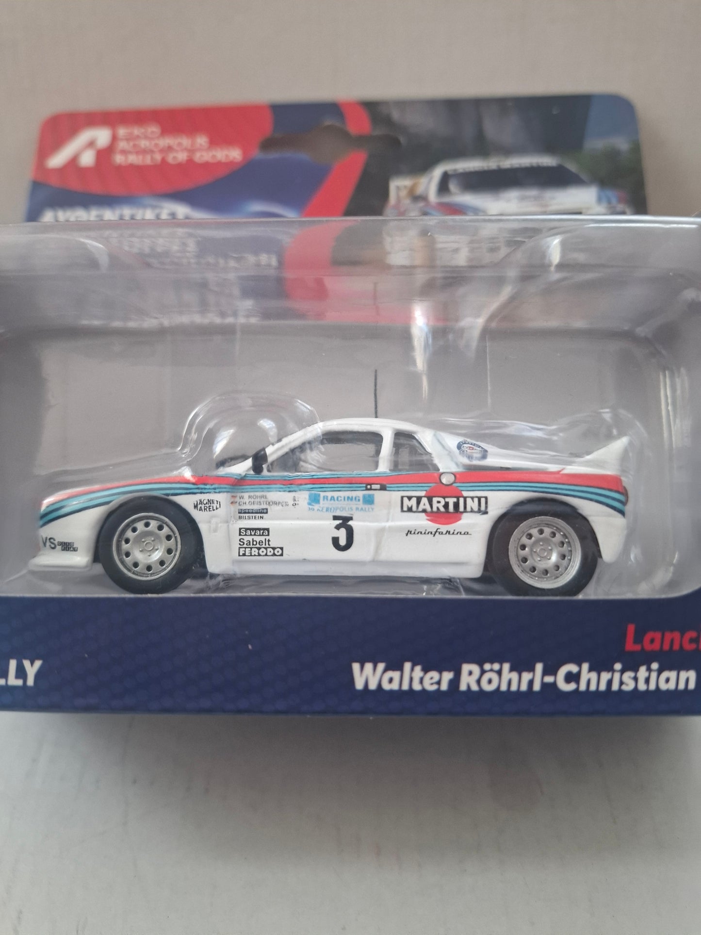 1:43 Scale Model – 1983 Acropolis Rally Lancia Rally 037 – Walter Röhrl / Christian Geistdorfer