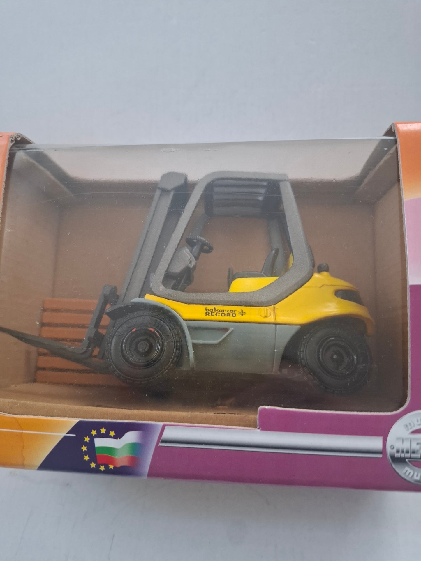 Vintage Metal Forklift 1:25 Scale – Micro 67 Balkancar H35 – Original Box – Rare Bulgarian Diecast