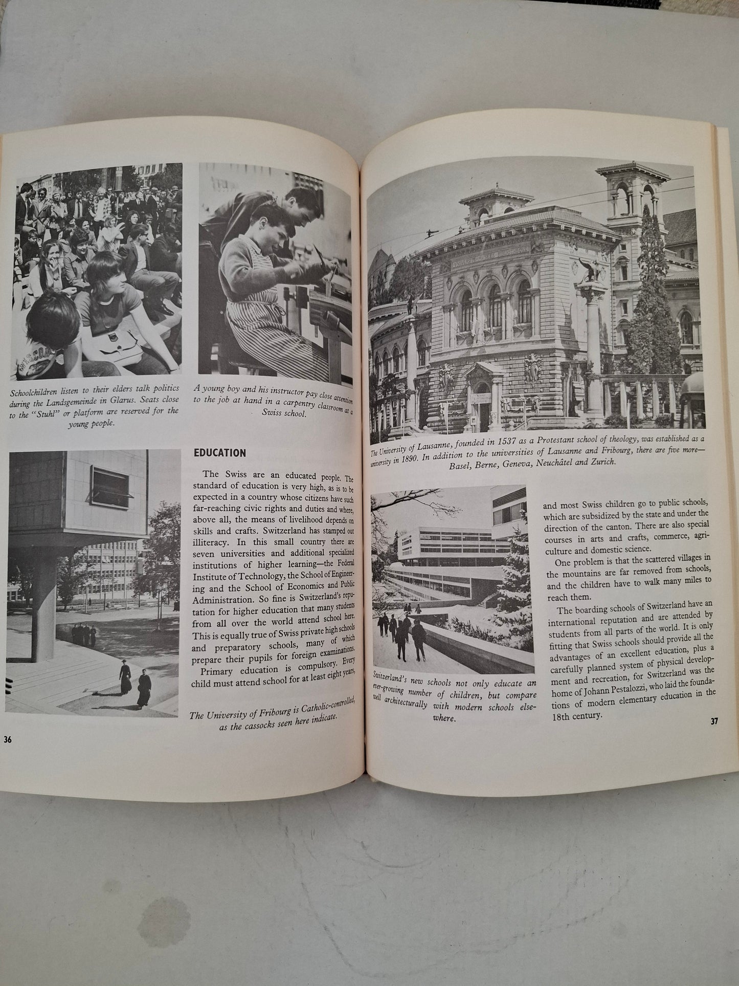 Switzerland in Pictures – Visual Geography Series (1979, Sterling) Vintage Hardcover