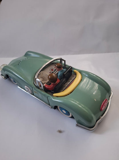 Vintage Racing Car Friction Tin Toy  Voiture De Course MF 763 - 1:18 scale- Made In China