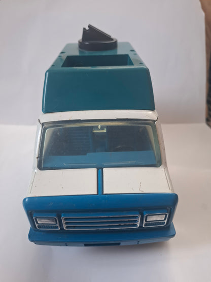 Vintage 1970s Tonka Television TV5 News Van Toy Car Collectible 8 inch
