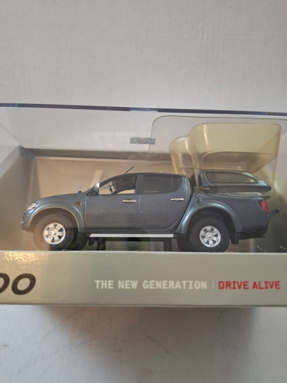 Mitsubishi L200 1:43 Diecast Dealer Model – Black Mica / Grey Mica / Silver Metallic – Like New
