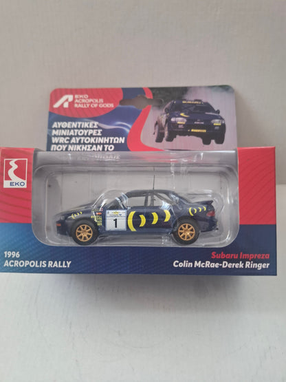 1996 Acropolis Rally Subaru Impreza 555 - 1:43 Diecast Model – Colin McRae / Derek Ringer (Copy)