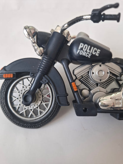 Police Force Harley Davidson Motorcycle Gi Joe Star Wars Marvel compatible Chap Mei 1:18 motorbike