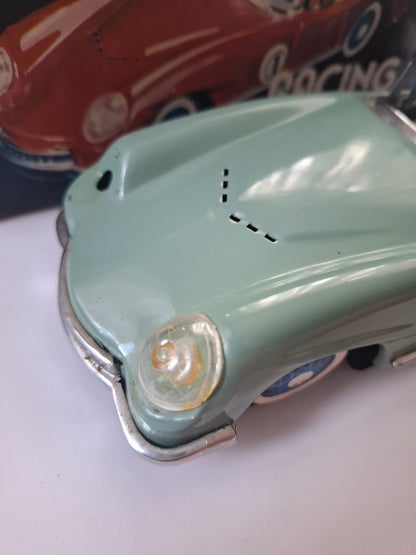 Vintage Racing Car Friction Tin Toy  Voiture De Course MF 763 - 1:18 scale- Made In China