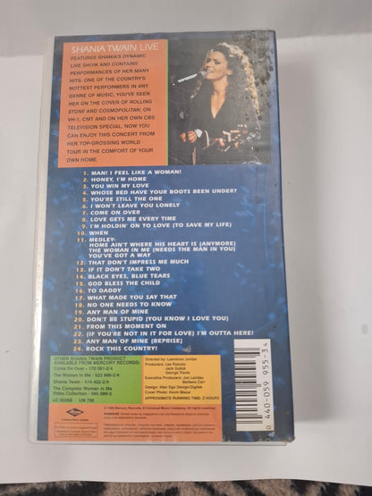 Shania Twain - Live (VHS/SH, 1999) Dallas Reunion Arena - Live music video tape
